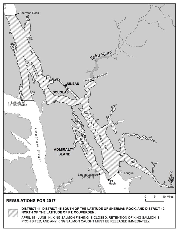 2017 KING SALMON SPORT FISHING REGULATIONS FOR JUNEAU AREA MARINE WATERS